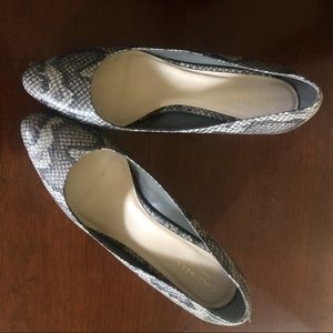 Cole Haan animal print wedge is big right now